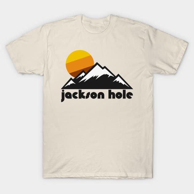 Retro Jackson Hole ))(( Tourist Souvenir Travel Design T-Shirt by darklordpug